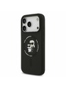 Karl Lagerfeld Karl Lagerfeld Liquid Silicone Karl and Choupette MagSafe Zadní Kryt pro iPhone 17 Pro Max Black