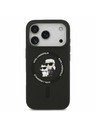 Karl Lagerfeld Karl Lagerfeld Liquid Silicone Karl and Choupette MagSafe Zadní Kryt pro iPhone 17 Pro Max Black