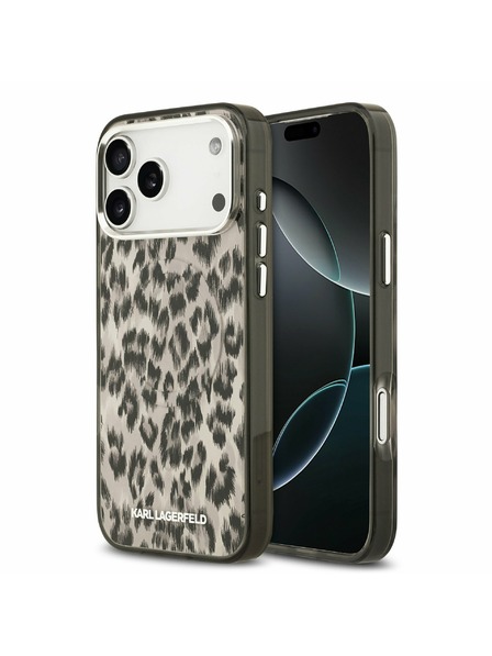 Karl Lagerfeld Karl Lagerfeld IML Leopard MagSafe Zadní Kryt pro iPhone 17 Pro Max Brown
