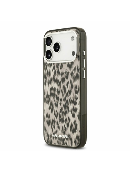 Karl Lagerfeld Karl Lagerfeld IML Leopard MagSafe Zadní Kryt pro iPhone 17 Pro Max Brown