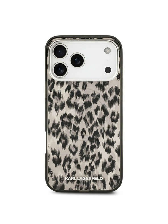 Karl Lagerfeld Karl Lagerfeld IML Leopard MagSafe Zadní Kryt pro iPhone 17 Pro Max Brown