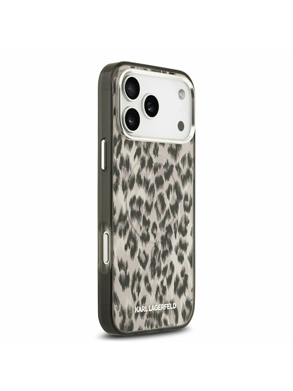 Karl Lagerfeld Karl Lagerfeld IML Leopard MagSafe Zadní Kryt pro iPhone 17 Pro Max Brown