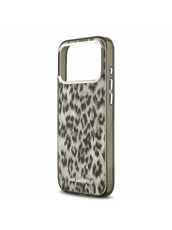Karl Lagerfeld Karl Lagerfeld IML Leopard MagSafe Zadní Kryt pro iPhone 17 Pro Max Brown