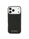Karl Lagerfeld Karl Lagerfeld Grained PU Repeated Logo MagSafe Zadní Kryt pro iPhone 17 Pro Max Black