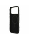 Karl Lagerfeld Karl Lagerfeld Grained PU Repeated Logo MagSafe Zadní Kryt pro iPhone 17 Pro Max Black