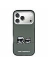 Karl Lagerfeld Karl Lagerfeld IML K&CH Heads Logo MagSafe Zadní Kryt pro iPhone 17 Pro Max Black