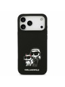 Karl Lagerfeld Karl Lagerfeld Liquid Silicone K&CH Sketch MagSafe Zadní Kryt pro iPhone 17 Pro Max Black