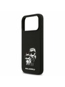 Karl Lagerfeld Karl Lagerfeld Liquid Silicone K&CH Sketch MagSafe Zadní Kryt pro iPhone 17 Pro Max Black