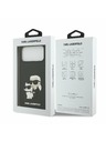 Karl Lagerfeld Karl Lagerfeld 3D Rubber Karl and Choupette Zadní Kryt pro iPhone 17 Pro Max Black