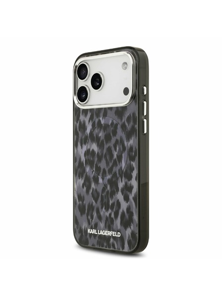 Karl Lagerfeld Karl Lagerfeld IML Leopard MagSafe Zadní Kryt pro iPhone 17 Pro Max Grey