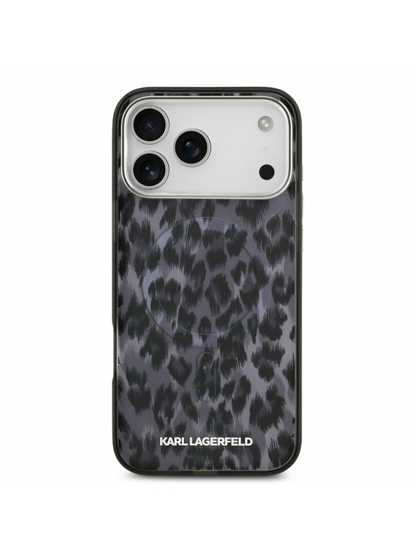 Karl Lagerfeld Karl Lagerfeld IML Leopard MagSafe Zadní Kryt pro iPhone 17 Pro Max Grey