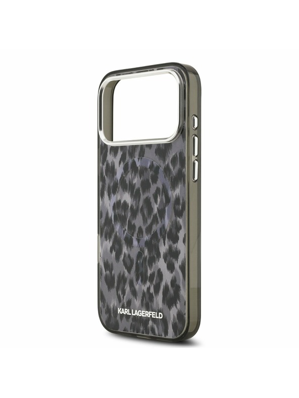 Karl Lagerfeld Karl Lagerfeld IML Leopard MagSafe Zadní Kryt pro iPhone 17 Pro Max Grey