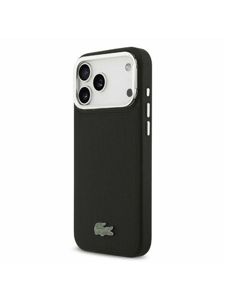 Lacoste Lacoste Iconic Petit Pique Camera Stand MagSafe Zadní Kryt pro iPhone 17 Pro Max Black