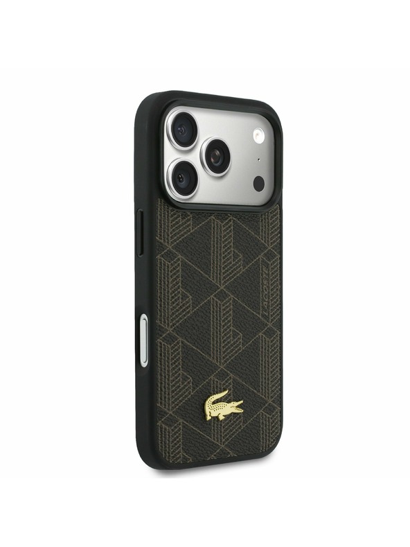 Lacoste Lacoste PVC Blend MagSafe Zadní Kryt + Peněženka pro iPhone 17 Pro Max Brown