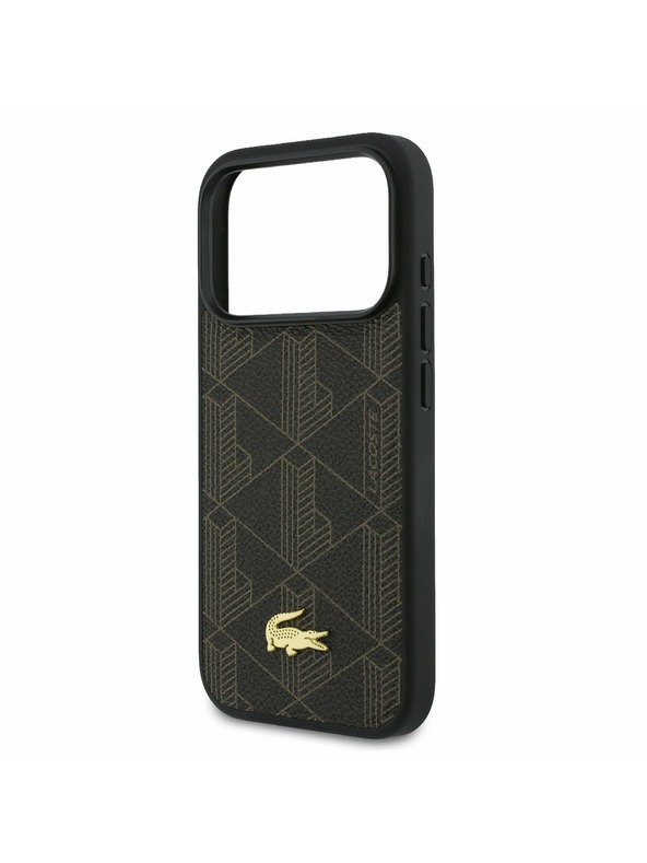 Lacoste Lacoste PVC Blend MagSafe Zadní Kryt + Peněženka pro iPhone 17 Pro Max Brown