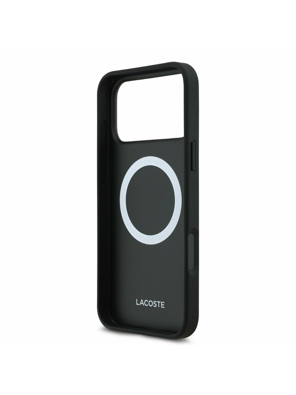 Lacoste Lacoste Iconic Petit Pique MagSafe Zadní Kryt + Peněženka pro iPhone 17 Pro Max Black