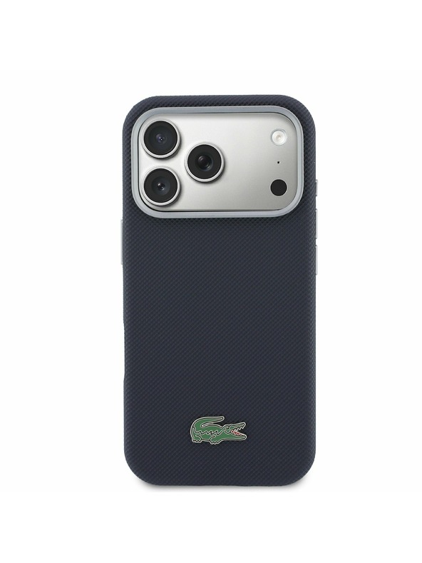 Lacoste Lacoste PVC Petit Pique Semi Wrap MagSafe Kryt pro iPhone 17 Pro Max Navy
