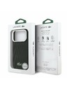 Lacoste Lacoste PVC Iconic Petit Pique Metal Logo MagSafe Zadní Kryt pro iPhone 17 Pro Max Black