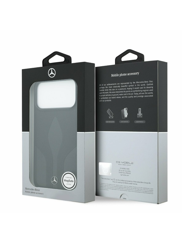 Mercedes Mercedes Leather The Move MagSafe Zadní Kryt pro iPhone 17 Pro Max Black