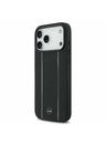 Mercedes Mercedes Leather Star Pattern and Stripes MagSafe Zadní Kryt pro iPhone 17 Pro Max Black/White