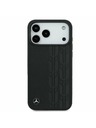 Mercedes Mercedes Leather Laurel Leaves MagSafe Zadní Kryt pro iPhone 17 Pro Max Black