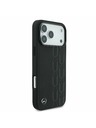 Mercedes Mercedes Leather Laurel Leaves MagSafe Zadní Kryt pro iPhone 17 Pro Max Black