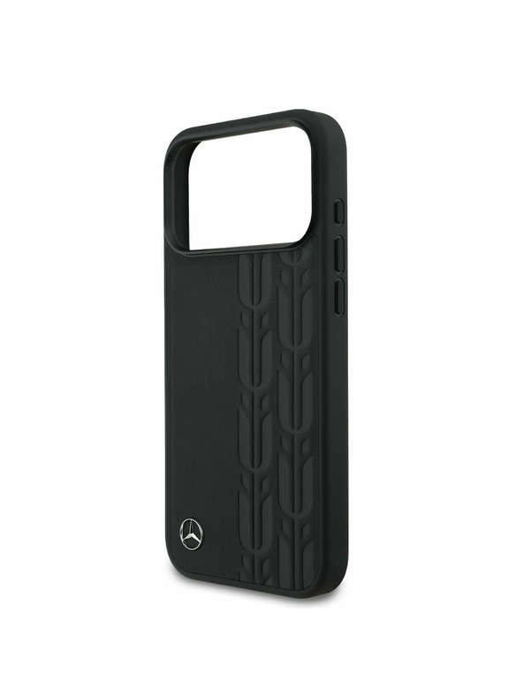 Mercedes Mercedes Leather Laurel Leaves MagSafe Zadní Kryt pro iPhone 17 Pro Max Black