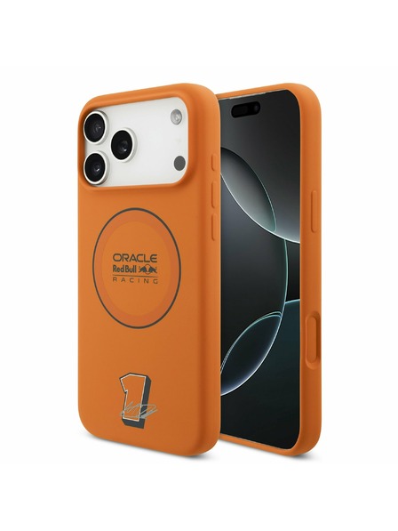 Red Bull Red Bull Silicone Blue Ring MagSafe Zadní Kryt pro iPhone 17 Pro Max Orange