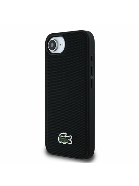 Lacoste Lacoste Iconic Petit Pique Woven Logo MagSafe Zadní Kryt pro iPhone 16e/17e Black