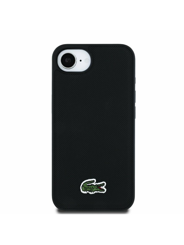 Lacoste Lacoste Iconic Petit Pique Woven Logo MagSafe Zadní Kryt pro iPhone 16e/17e Black