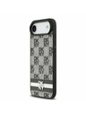 DKNY DKNY PU Leather Checkered Pattern and Stripe Zadní Kryt pro iPhone Air Black