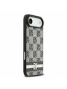 DKNY DKNY PU Leather Checkered Pattern and Stripe Zadní Kryt pro iPhone Air Black