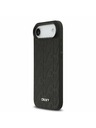 DKNY DKNY PU Leather Grid Pattern Magsafe Zadní Kryt pro iPhone Air Black