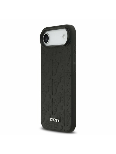 DKNY DKNY PU Leather Grid Pattern Magsafe Zadní Kryt pro iPhone Air Black
