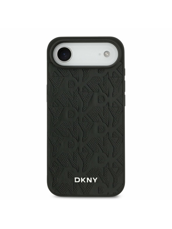 DKNY DKNY PU Leather Grid Pattern Magsafe Zadní Kryt pro iPhone Air Black