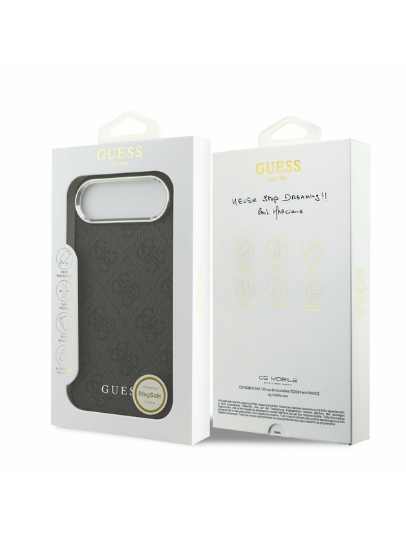 Guess Guess 4G MagSafe Zadní Kryt pro iPhone Air Black