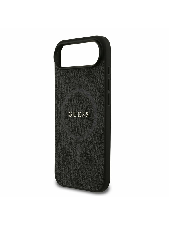 Guess Guess PU Leather 4G Colored Ring MagSafe Zadní Kryt pro iPhone Air Black