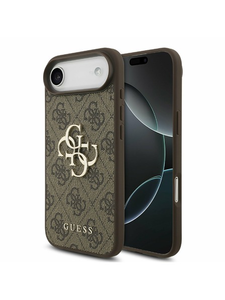 Guess Guess PU 4G Metal Logo Zadní Kryt pro iPhone Air Brown