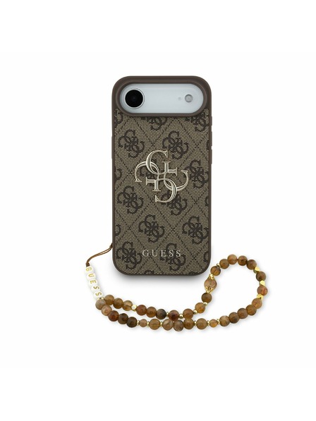 Guess Guess PU 4G Metal Logo Strap Zadní Kryt pro iPhone Air Brown
