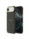 Guess Guess PU Leather 4G Gold Frame MagSafe Zadní Kryt pro iPhone Air Black