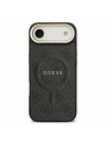 Guess Guess PU Leather 4G Gold Frame MagSafe Zadní Kryt pro iPhone Air Black