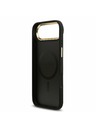 Guess Guess PU Leather 4G Gold Frame MagSafe Zadní Kryt pro iPhone Air Black