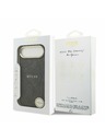 Guess Guess PU Leather 4G Gold Frame MagSafe Zadní Kryt pro iPhone Air Black