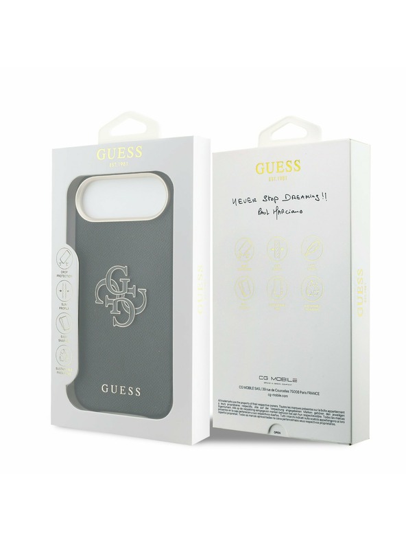 Guess Guess PU Resin Logo Zadní Kryt pro iPhone Air Black