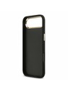 Guess Guess PU Leather 4G Metal Logo Gold Frame Zadní Kryt pro iPhone Air Black