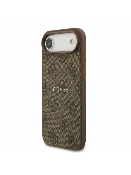 Guess Guess PU Leather 4G Colored Ring MagSafe Zadní Kryt pro iPhone Air Brown