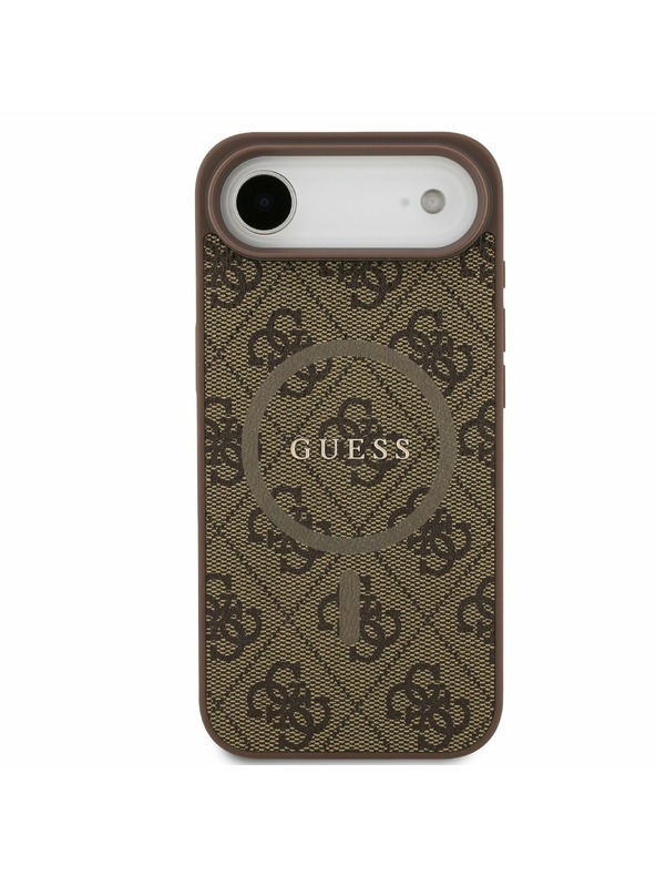 Guess Guess PU Leather 4G Colored Ring MagSafe Zadní Kryt pro iPhone Air Brown