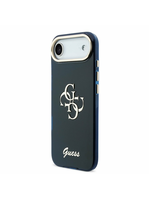 Guess Guess IML 4G Script Metal Logo Zadní Kryt pro iPhone Air Blue