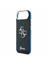Guess Guess IML 4G Script Metal Logo Zadní Kryt pro iPhone Air Blue