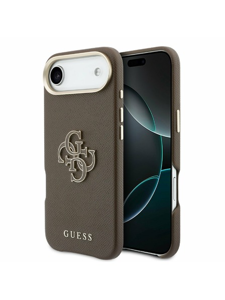 Guess Guess PU Resin Logo Zadní Kryt pro iPhone Air Brown